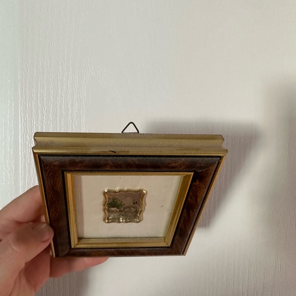 Small Framed Gold Art Piece - Picture 3 of 4